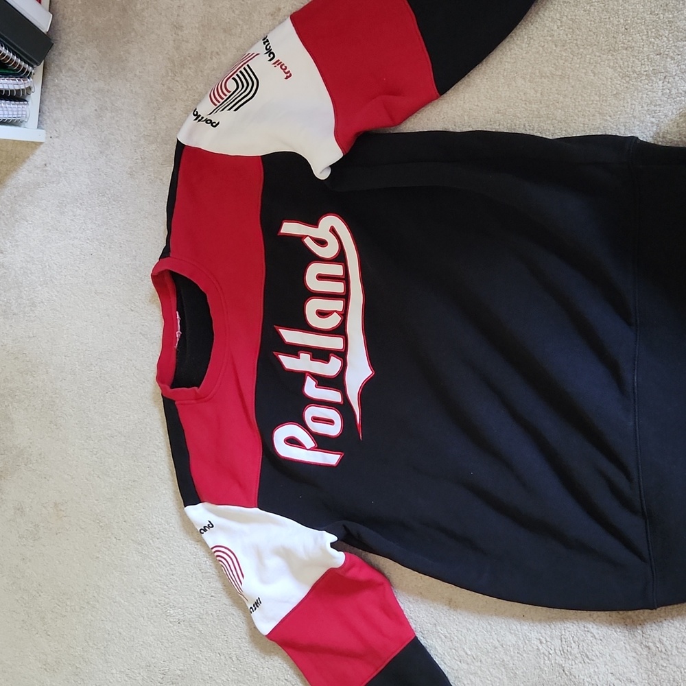 Por. Trail Blazers HWC Crew Sweater w/70s Logos [Unisex Small-to-Medium]